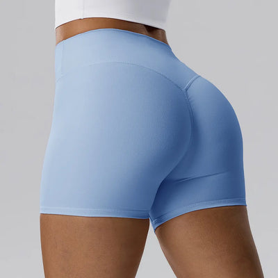 SPARK Women's High-Waist Butt-Lifting Yoga Shorts YEL62428