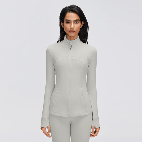 SPARK Women's Slim-Fit Zip-Up Yoga Jacket DQ26110