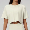 SPARK New Crew-Neck Loose Cropped Athletic Yoga Fitness T-Shirt ZC3091-2