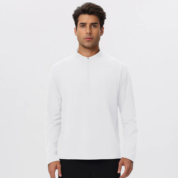 SPARK Men’s Half-Zip Lightweight Warm-Up Pullover Long Sleeve YEL61527