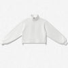 SPARK Women's Adjustable Hem Half-zip Cropped Athletic Sweatshirt PL6318