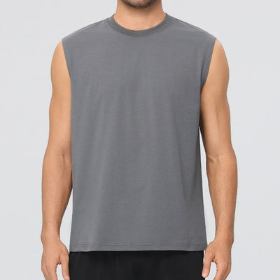 SPARK Men's Loose Fit Muscle Sports Tank Top YEL61145