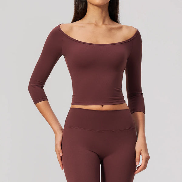 SPARK Women's Quick Dry Half-Sleeve Yoga Fitness Top ZC5529