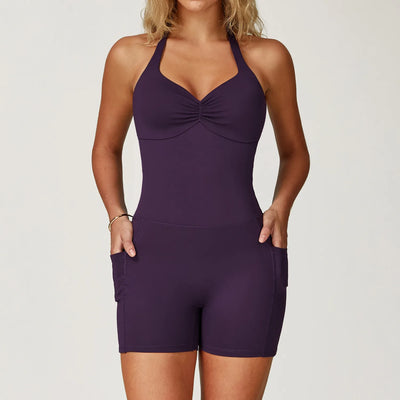SPARK Twist Deisgn Butt Lifting Jumpsuit ZC3040