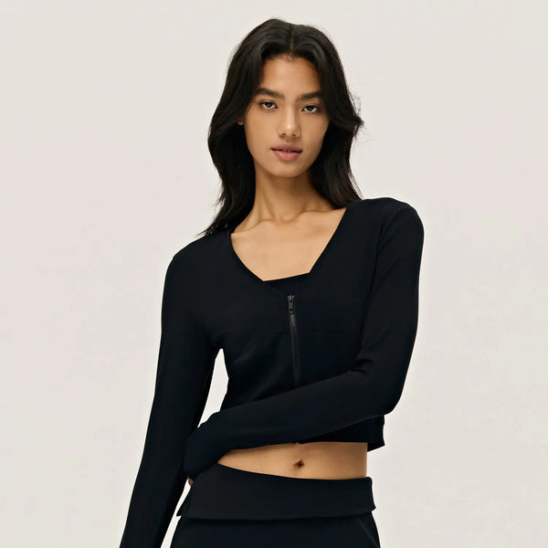 SPARK Women’s Cropped V-Neck Workout Jacket DS126067