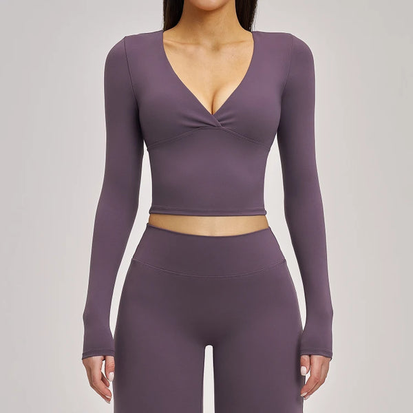 SPARK Women's Versatile Fitness Pilates Yoga Long-Sleeve ZC4520