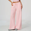 SPARK Women's Thickened Brushed Wide Leg Yoga Pants | Drawstring Waist Casual Trousers ZC9626-1
