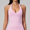 SPARK Seamless V-neck Halter Yoga Fitness Tank Top ZC2557