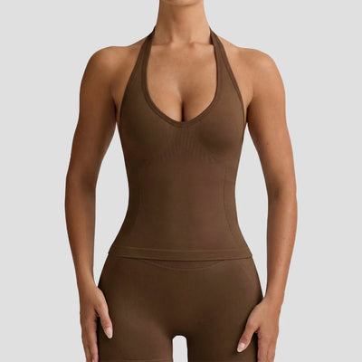 SPARK Seamless Halter Yoga Fitness Tank Top HQ1314