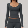 SPARK Women's Long-Sleeve High Stretch Slim-Fit Yoga Top ZC9599