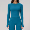 SPARK Summer Buttery-Soft Brushed Yoga Fitness Long Sleeve Yoga Top ZC2551