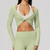Spark Women's Long Sleeve Cropped Yoga Top ZC5529
