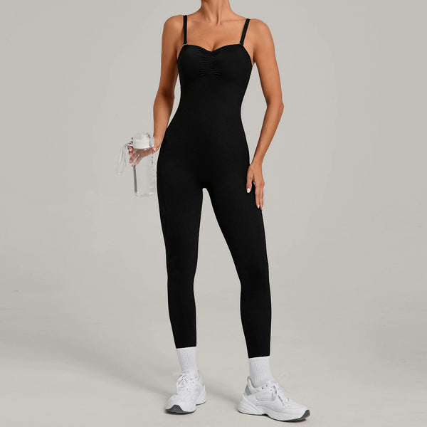 SPARK Women’s Versatile Yoga Jumpsuit with Side Pockets TF80663