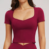 SPARK Women's Wide Neck Yoga Short Sleeve ZC2539