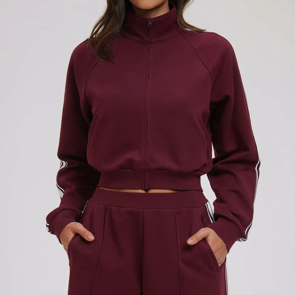 SPARK Color-blocked Athletic Sweatshirt Jacket ZC2519