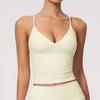SPARK Women's Color-Block V-neck Halter Yoga Tank Top ZC9615