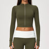 SPARK Women’s Cropped Style Yoga Fitness Jacket ZC9666