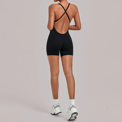 SPARK New Yoga Sports Bodysuit with Cross-Back TF2533