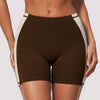 SPARK High Waist Color Block Peach Lift Butt Yoga Shorts ZC2567
