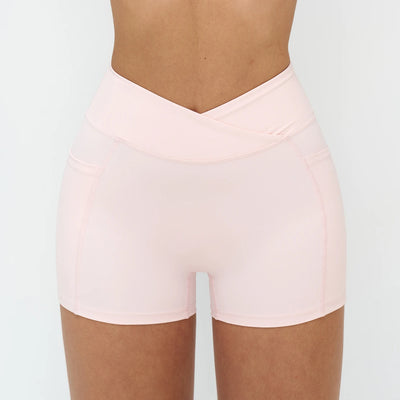 SPARK Cross High Waist Shorts for Women ZC2030