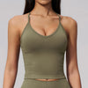 SPARK Seamless Halter Neck Y-Back Yoga Fitness Tank Top ZC3595