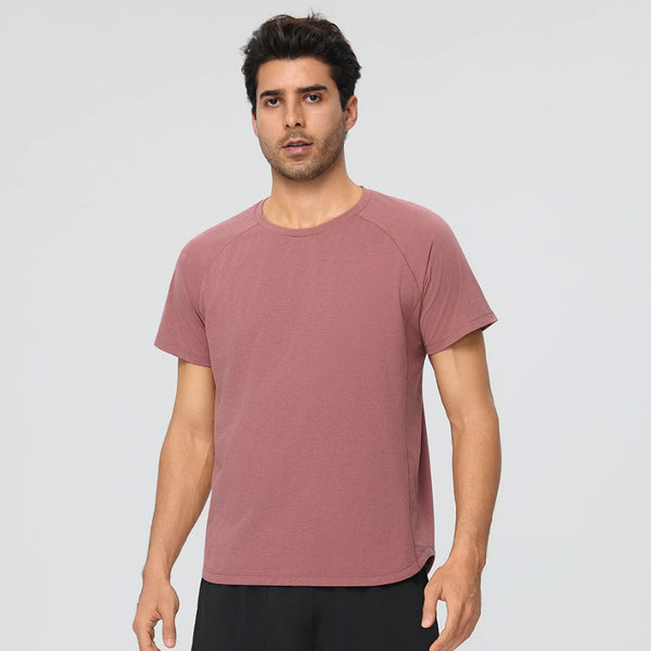 SPARK Men's Linen-Cotton Feel Quick-Dry T-Shirt YEL61204