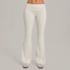 SPARK Women’s Fold-Over Waist Butt-Lifting Yoga Flare Pants TF2257