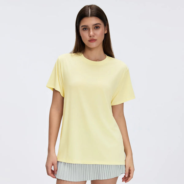 SPARK Women's Round Neck Short-sleeved Sports T-shirt DQ26088