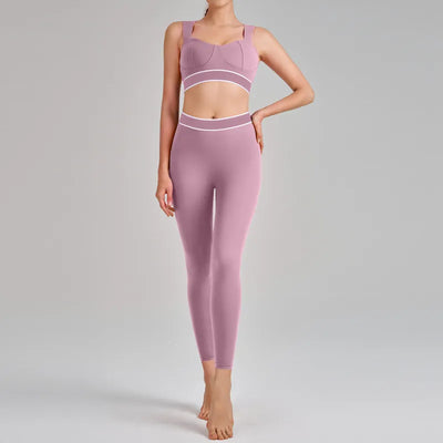 SPARK New Yoga Suit High Waist Two Piece Fitness Set QY6010
