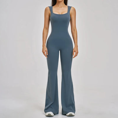 SPARK Beautiful Back Yoga Flared Jumpsuit For Women ZC2546