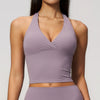 SPARK Women's Halter Deep V-neck Yoga Tank Top ZC4208