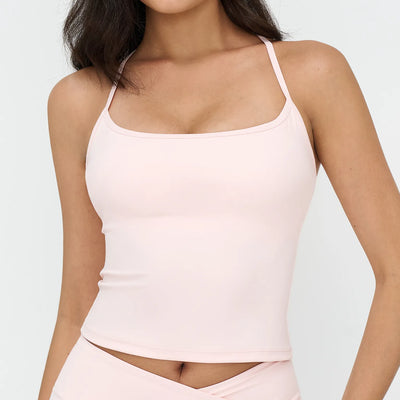 SPARKHalter Neck Yoga Tank Top with Racerback ZC4518