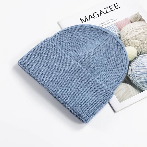 SPARK Unisex Thick Knit Beanie | Warm Winter Cuffed Hat with Ear Coverage