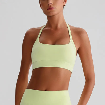 SPARK Breathable Halter Padding Sports Bra LQ8020