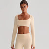 SPARK Recycled Square Neck Yoga Crop Top LQ8026