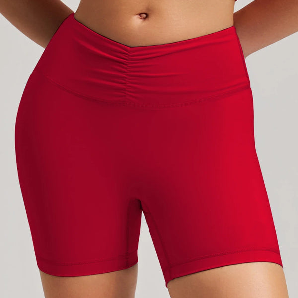 SPARK Women’s Scrunched Waist Yoga Gym Shorts RQ3461