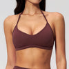 SPARK Thin-Strap V Neck Halter Yoga Fitness Bra ZC5555