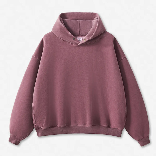 SPARK Unisex Washed-Style Plush-Lined Sweatshirt Set PL8305