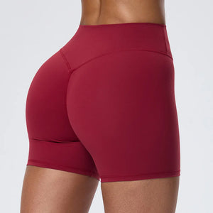 SPARK Women's High-Waist Butt-Lifting Yoga Shorts YEL62428