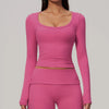 SPARK Women's Long-Sleeve High Stretch Slim-Fit Yoga Top ZC9599