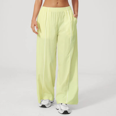 SPARK Color-Block Women's Yoga Pants – UV Sun Protection & Loose Fit ZC3598