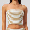 SPARK Women's New Striped Yoga Fitness Tube Top ZC4556