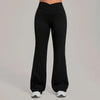 SPARK Women's High Waist Crossover Flare Yoga Pants QS9089