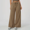SPARK Women's Thickened Brushed Wide Leg Yoga Pants | Drawstring Waist Casual Trousers ZC9626-1
