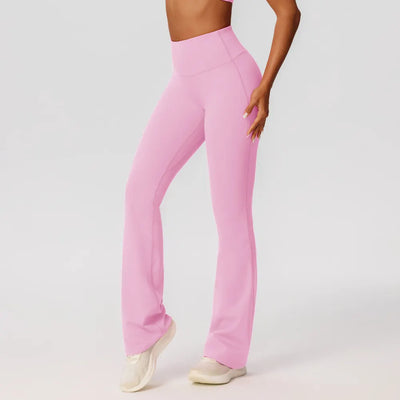 SPARK Women's High-Waist Butt-Lifting Yoga Flared Pants YEL52338