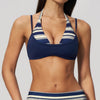 SPARK New Color-blocked Polka Dot Yoga Bra ZC4549