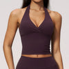 SPARK Women's Halter Deep V-neck Yoga Tank Top ZC4208