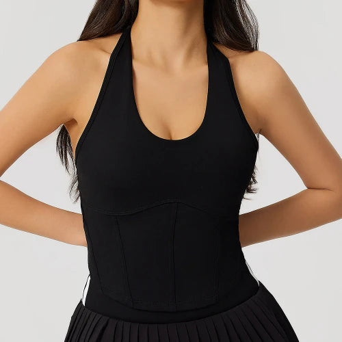 SPARK Halter Slim Tummy Control Yoga Fitness Tank Top CTY2171