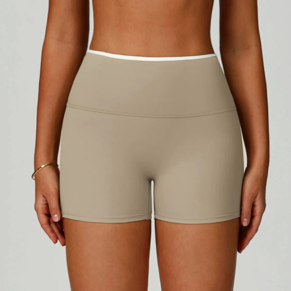 SPARK Women's Nude Feel High Waist Yoga Shorts ZC9238
