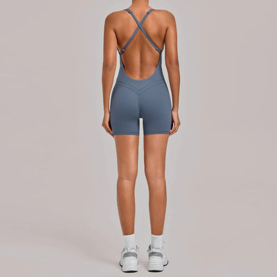 SPARK New Yoga Sports Bodysuit with Cross-Back TF2533